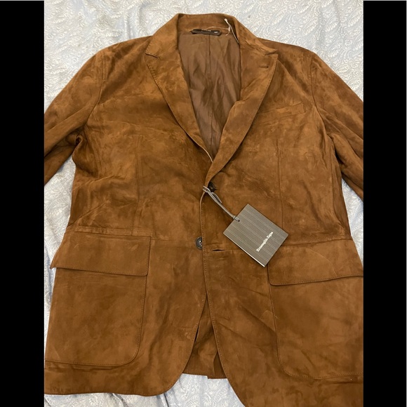 Ermenegildo Zegna Other - Ermenegildo Zegna Suede Lambskin Blazer Jacket  52
